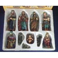 Kerststalfiguren, 10-delig in doos